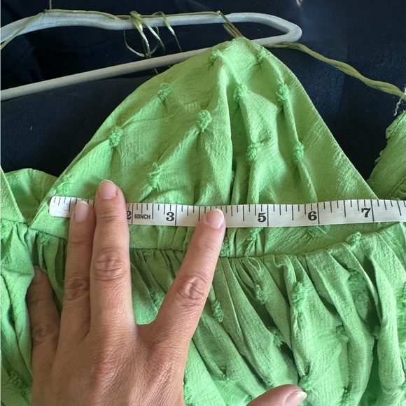 Free People NEW Primmy Midi Dress Greengage Size Medium Green - Picture 13 of 15